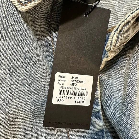 Free People x One Teaspoon Hendrixe Mini Braxton Jumpsuit Size Medium - Picture 8 of 9